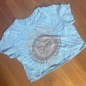 Everly Blue Short Sleeve Graphic Tee